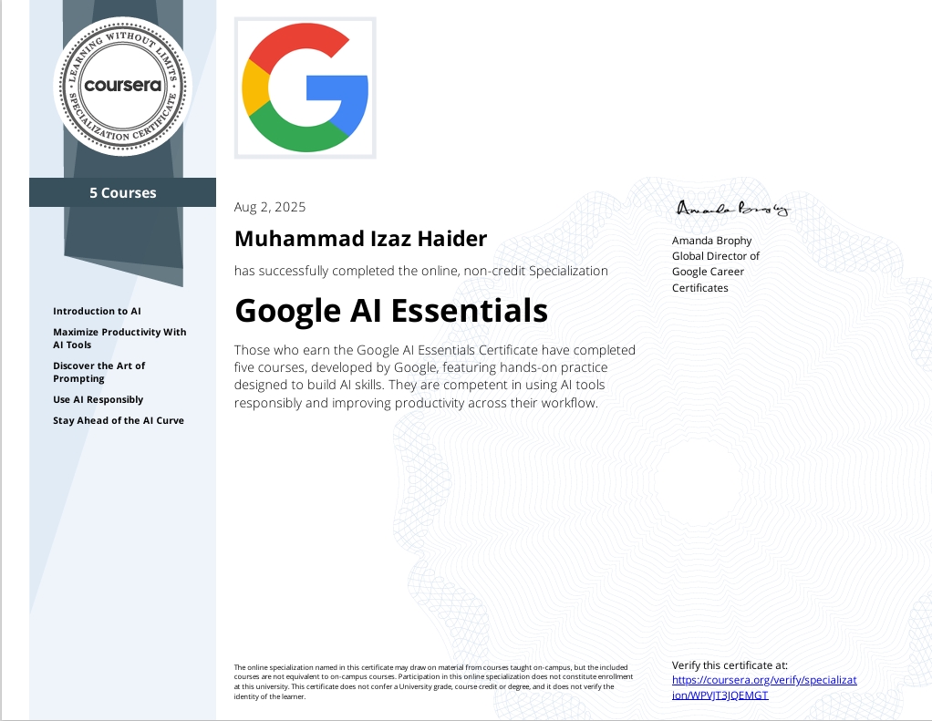 Google AI Essentials